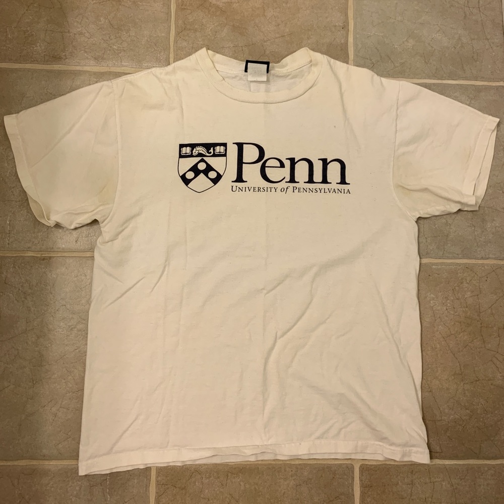 White UPenn University of Pennsylvania T-Shirt
